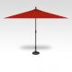 8’ x 10’ Auto Tilt Market Outdoor Patio Red Umbrella 