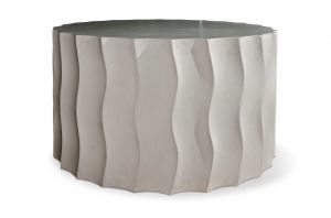 Perpetual Wave Wide Accent Table - Grey