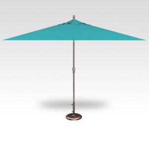 8' x 10' Auto Tilt Umbrella - Aqua