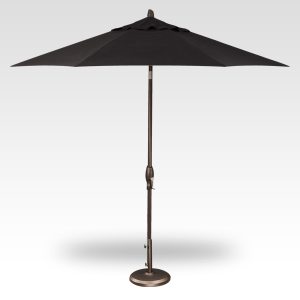 Button Tilt Market Umbrella - Black