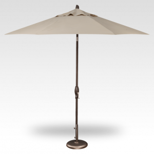 9' Auto Tilt Market Umbrella - Khaki
