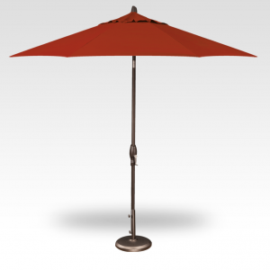 Button Tilt Market Umbrella - Red