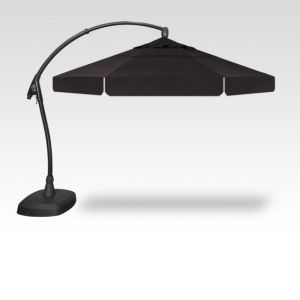 11' Arch-Design Octagon Cantilevered Umbrella - Black