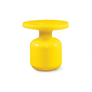 Ceramic Bottle Accent Table – Yellow