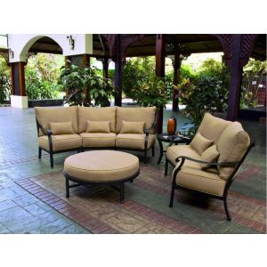 Madrid 4-Piece Crescent Deep Seating Collection