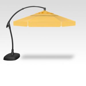 11' Arch-Design Octagon Cantilevered Umbrella - Lemon
