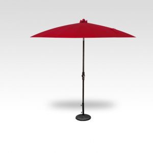 10' Shanghai Auto Tilt Umbrella - Red