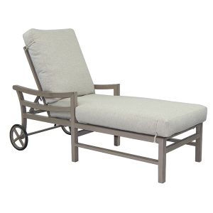 Roma Cushion Chaise Lounge W/ Wheels