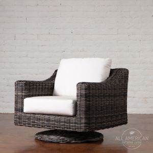 Roma Swivel Lounge Chair Rocker w/ Cushion