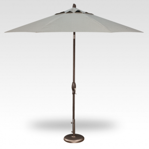 Button Tilt Market Umbrella - Silver Linen