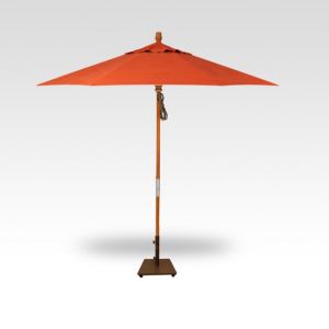 9' Wood Market Umbrella - Sunset